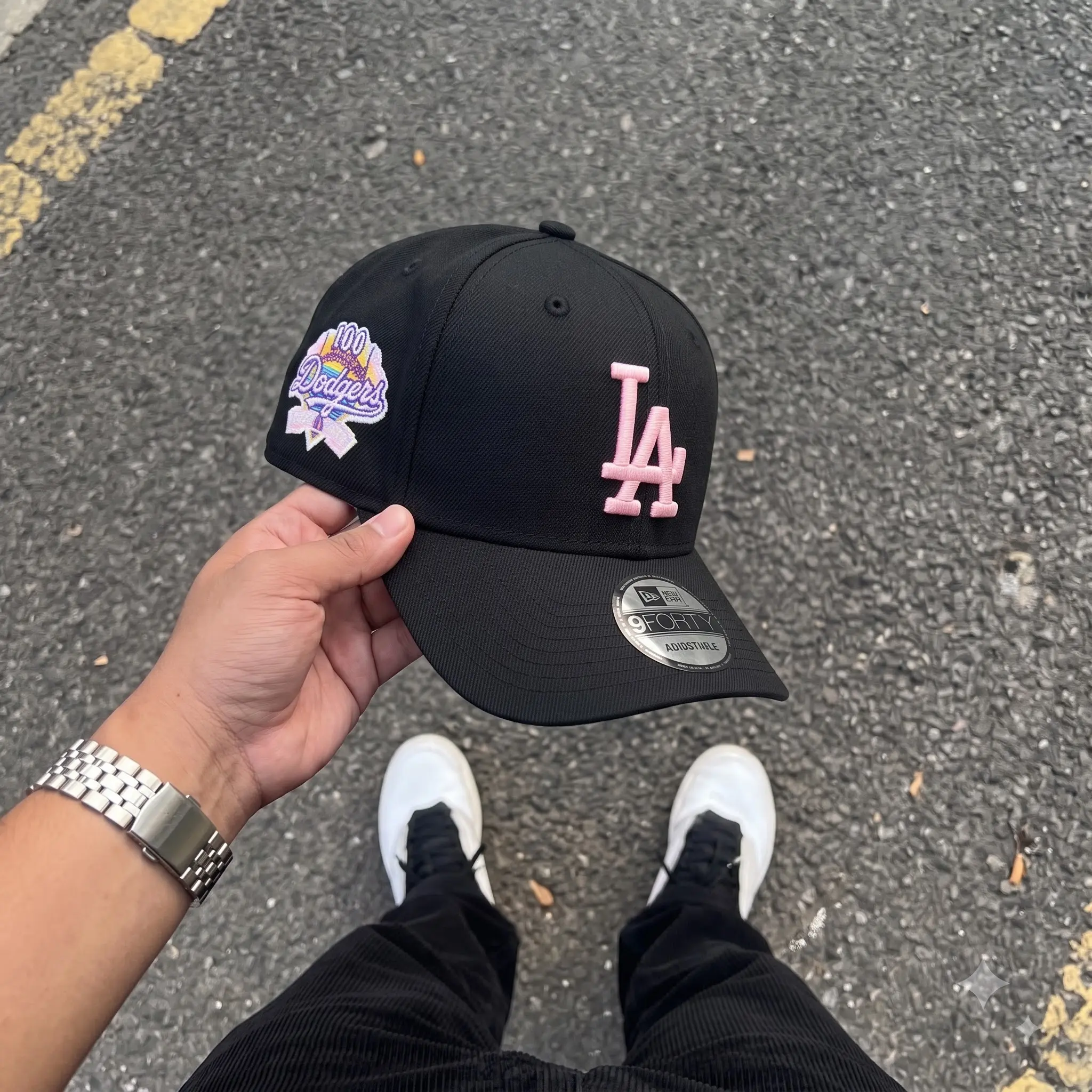 New Era 59FIFTY MLB Baseball Cap – NY Yankees & LA Dodgers Anniversary Side Patch, Adjustable Baseball Hat, Adjustable Fit Sports Collectible Headwear