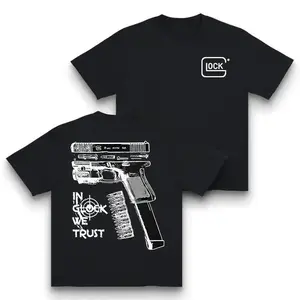 Men's Short-Sleeve Round-Neck T-Shirt - Fashion Designer Graphic Tee for Gun Culture Enthusiasts, Casual All-Season, Machine-Washable Fitted Streetwear Top, Shortsleeve,summervibes