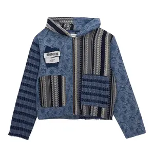 Honor The Gift Indigo Tapestry Full Zip Hoodie