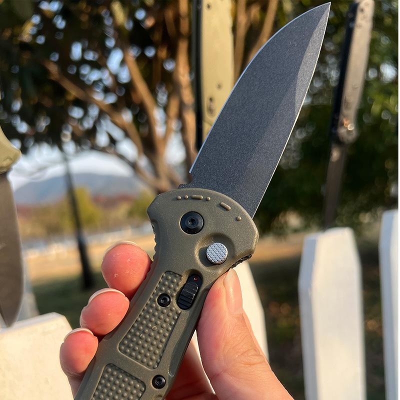 9070 Outdoor & Survival Tactical Tool: D2 Steel Blade Pocket Knife with Non-Slip Fiberglass Handle - A Sharp, Multi-Functional EDC Folding Knife