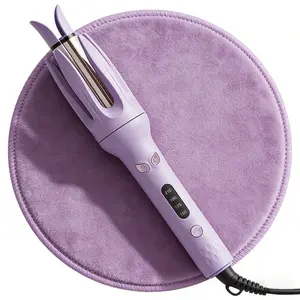 Automatic Electric Curling Stick, Negative Iron Automatic Hair Curl Wand, 4 Modes Temperatures Rotating Curling Iron for Women, Dual Voltage & Lightweight for Travel, One-Tap Curler, Hair Styling Tools for Home, Gifts