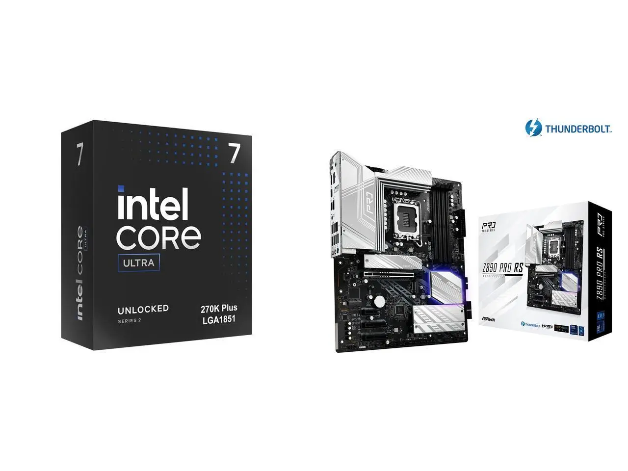 CPU Motherboard Combo -  Intel BX80768270K Bundle with  ASRock Z890 Pro RS