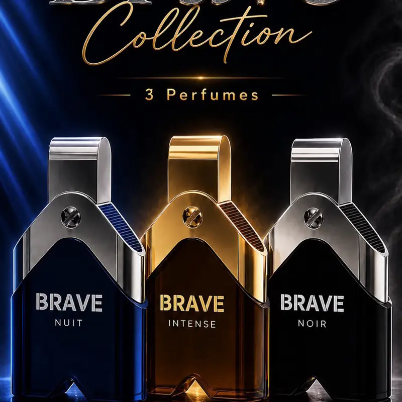 Brave Bundle 3pcs - 3.4oz Eau de Parfum - Pour Homme- by Mirada Perfumes