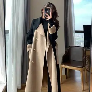 Fall Winter Slim Fit Wool Cashmere Blend Trench Coats
