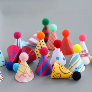 15pcs Cake Decoration Hats Korean Style Dessert Table Insert Birthday Party Decorations Random Colors Cake Decorating Supplies Cake Decorating Kit