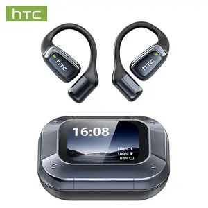 HTC NE25 Wireless Earphones Bluetooth 6.0, LED Display High Fidelity, for Gaming, Office, Sports, Music & Phone Calls TWS Earbuds , IPX5 Waterproof Earphones, Built-in Microphone In Ear Earphones