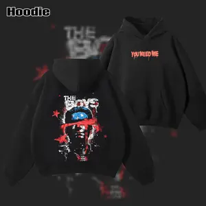 Limited Homelander The Boys "Bloody Diabolical" #1 Anti-Superhero War Comics Edition Double Print Lightweight Acid Washed Tee Hoodie Sweater TV Series Graphic Design Unisex Top Cotton Streetwear Comic Movies T-Shirt Menswear Womenswear