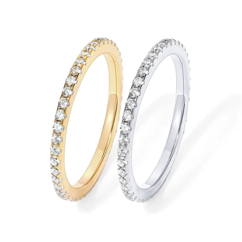 2-Pack White Gold & Yellow Gold