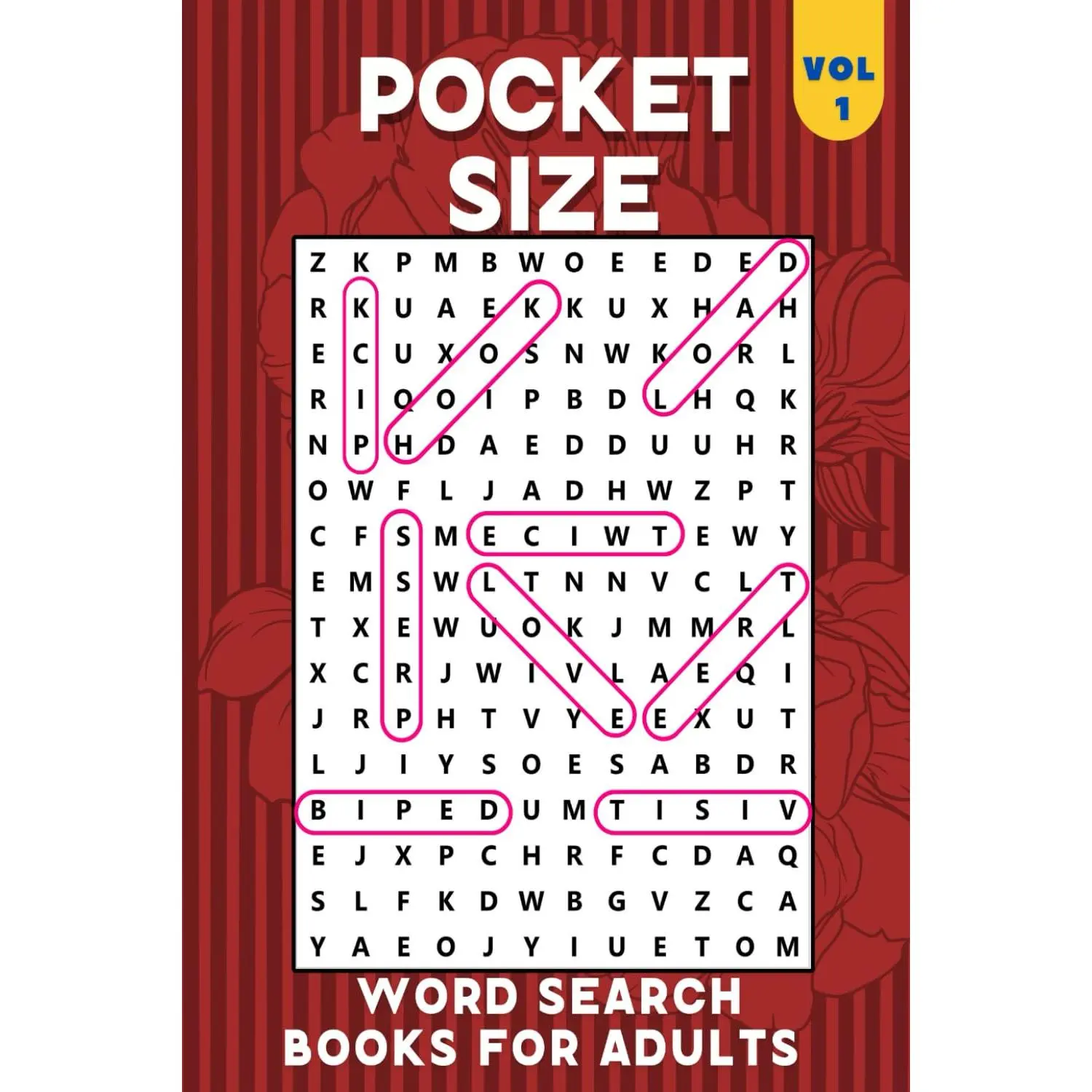 Pocket Size Word Search Books for Adults: 4x6, 102 Puzzles Large font- Easy,Small, Mini,Compact,Travel Size Word Search Puzzle Books for Ad