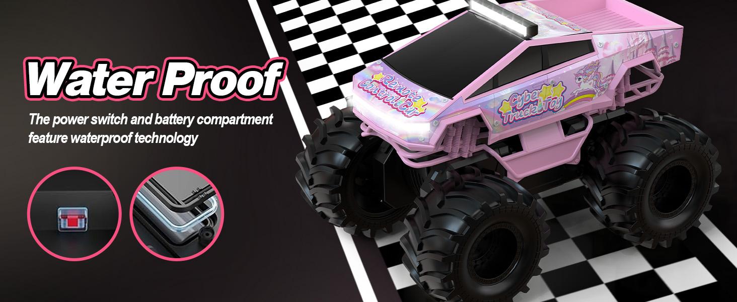 1:18 Pink Unicorn Amphibious RC Car for Girls, 2.4GHz Waterproof 4WD Off-Road Drift Stunt Remote Control Car with LED Lights, Birthday Christmas Gift Age 6+ 1:18 Pink Unicorn Amphibious RC Car for Girls, 2.4GHz Waterproof 4WD Off-Road Drift Stunt Remote Control Car with LED Lights, Birthday Christmas Gift Age 6+