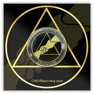 AA Sponsor Medallion - "Thank You for Putting My Hand into God's Hand"