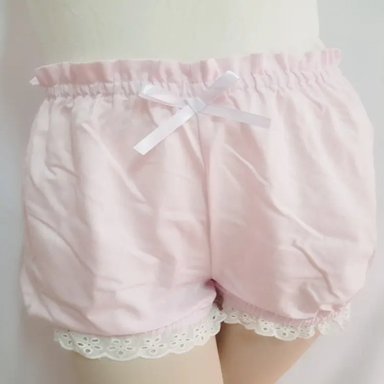 Chic Cotton Lace Pumpkin Bloomer Shorts