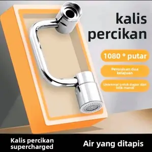 Water faucet extender, featuring 2 adjustment modes, allowing for free rotation of 1080°. This rotary faucet extender is suitable for bathroom sinks/kitchen.