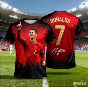2026 Ronaldo 7 Football Jersey Adults and Kids Fan Edition Summer Soccer Training Tops Sportswear Game