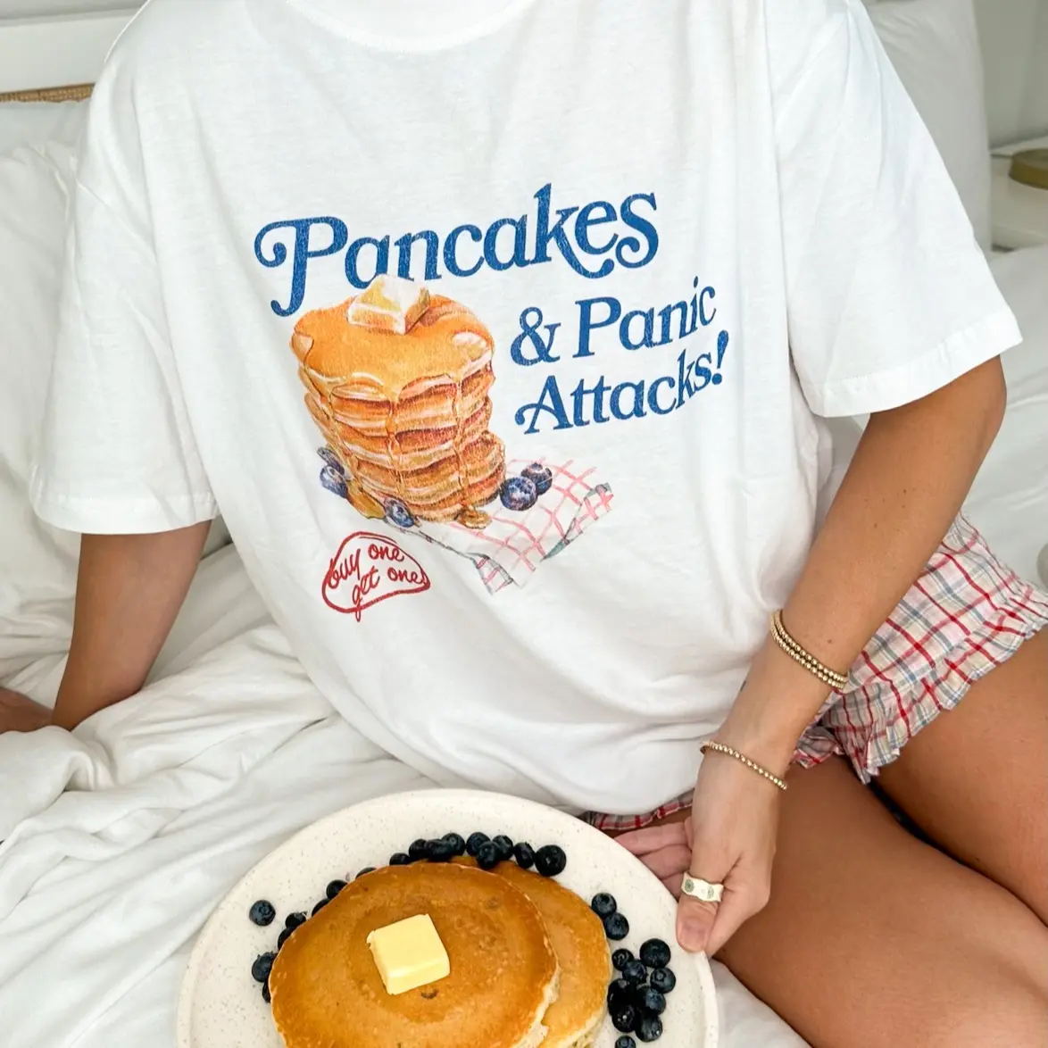 Pancakes & Panic Attacks!T-Shirt,american