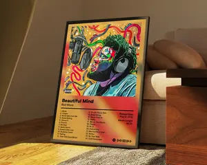 Rod Wave POSTER - Beautiful Mind POSTER - Custom Album P Decor Print