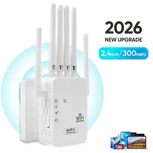 2026 WiFi Extender 2.4GHz Signal Booster, Covers 5000 sq ft Supports 50 Devices, WiFi Repeater with Ethernet Port for Home Internet Amplifier，Easy Setup