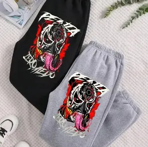 Penta Cero Miedo Wrestling WWE Sweatpants, Black & Grey Cotton Fleece Joggers, Unisex Casual Streetwear, Comfortable Fit for Men & Women, Gift for Wrestling Fans KBS2Z