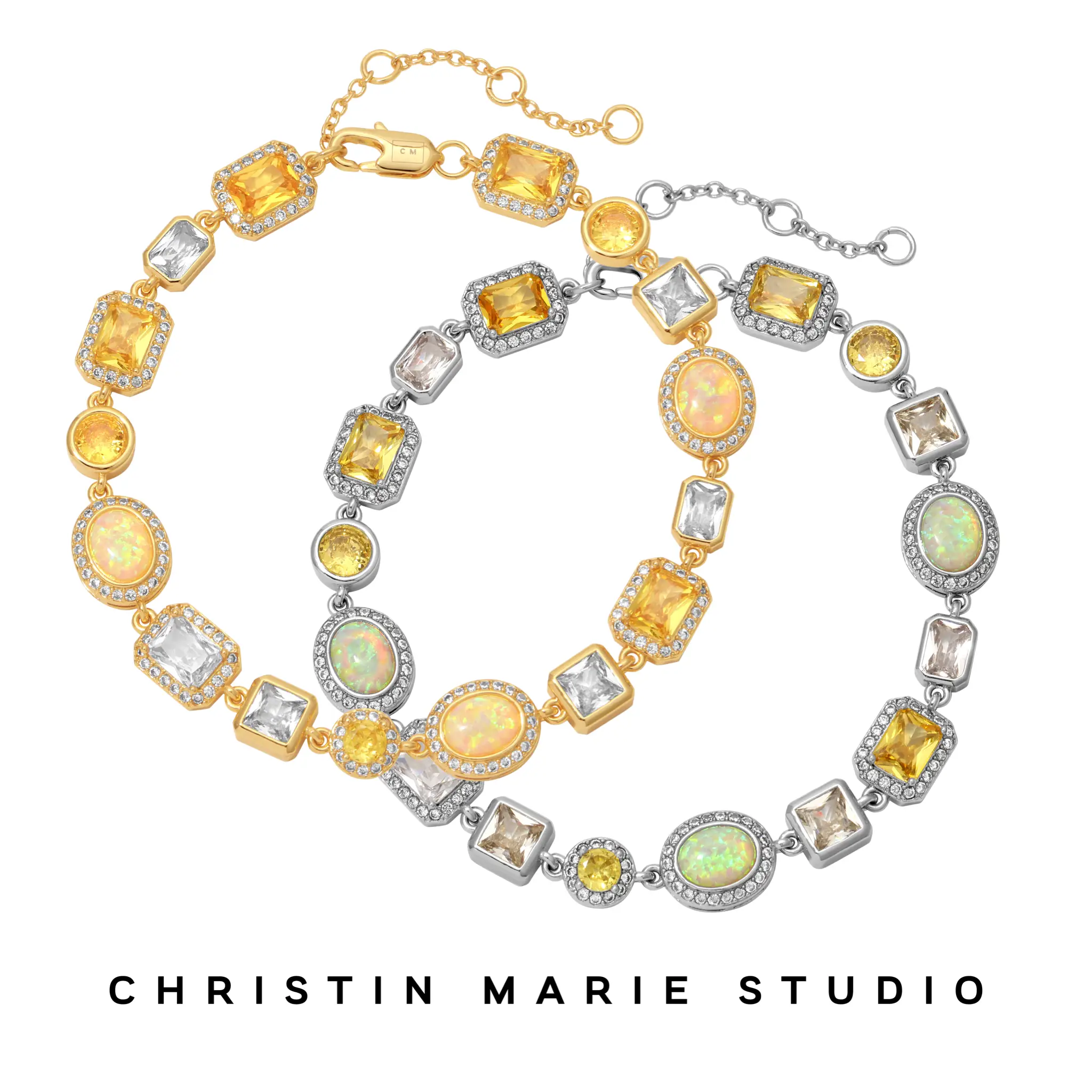 Lemonade (Yellow) Solstice Gemstone Anklet