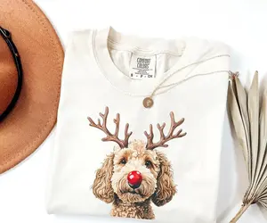 Comfort Colors Christmas Dog Shirt, Dog Owner Christmas Gift, Dog Christmas Tee, Christmas Outfits, Dog Gift