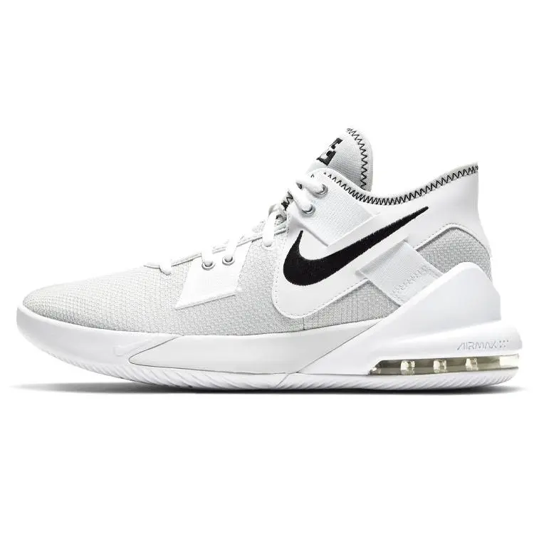 Nike Air Max Impact 2 White Black Versatile Mid Top Basketball Shoes Men's CQ9382-100