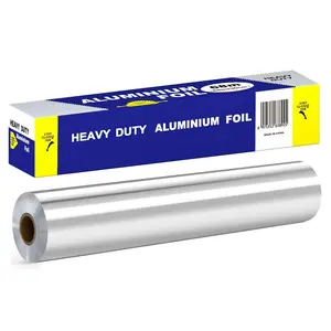 Kitchen Aluminum Foil Roll Food Grade Disposable Tin Foil for Baking Roasting BBQ