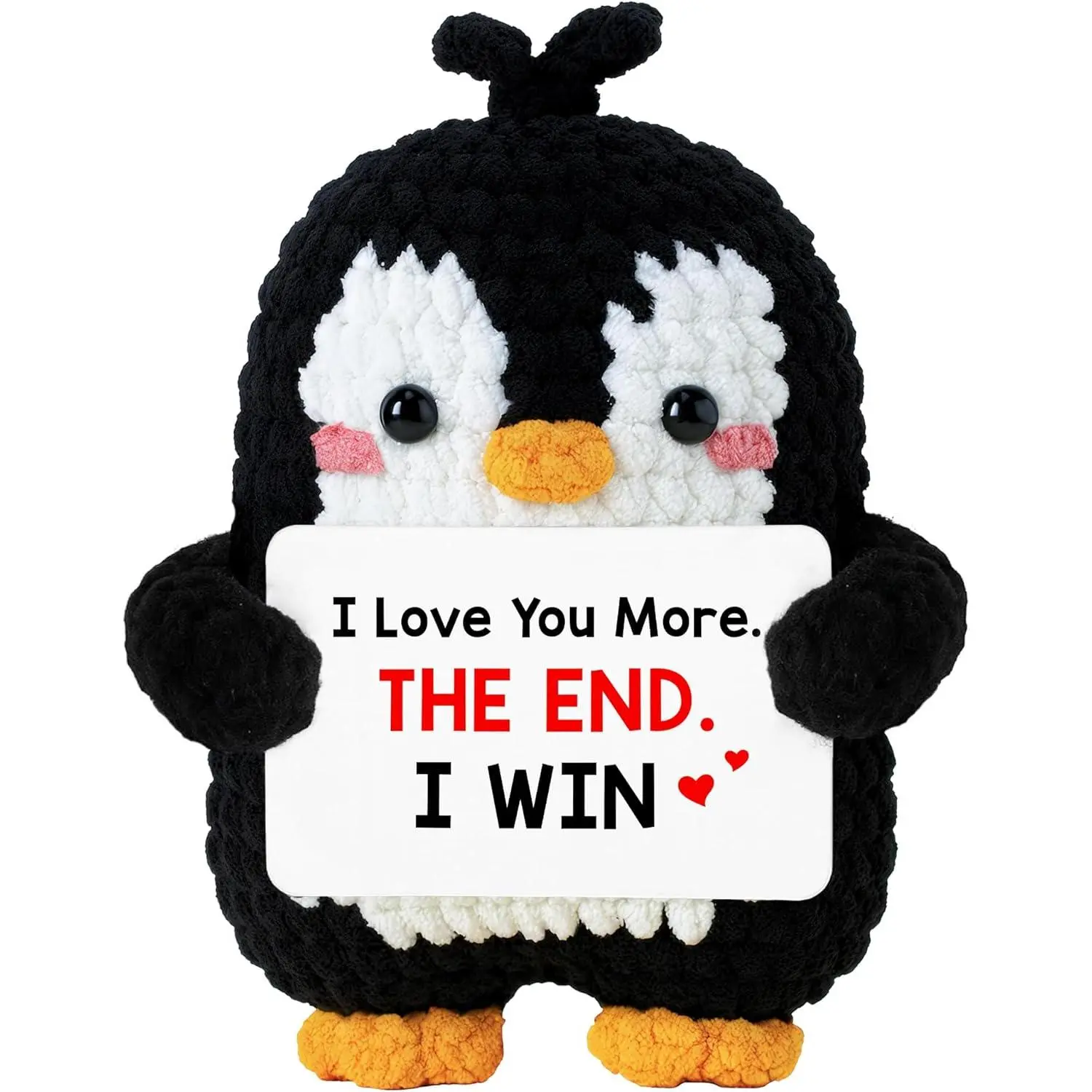 Cute  Romantic  - Crochet  Plush for Men, Boyfriend, Husband, Women, Girlfriend, Wife, Him, Her - Couples Gifts for Anniversary, Christmas &  - Stocking Stuffer for Men Women