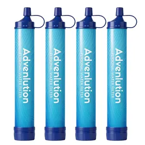 Portable Emergency Water Straw, Lightweight Reusable Survival Filter, Personal Filter Straw, Ideal for Camping, Hiking, Traveling, Cycling, Outdoor Adventures