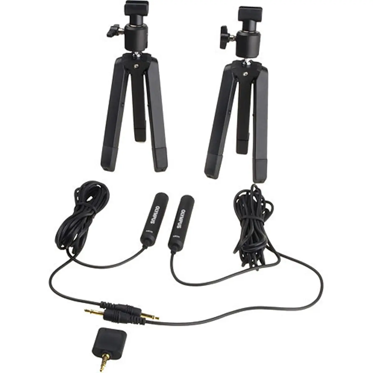 Olympus ME-30W Dual-Channel Microphone Kit for E-P2 Cameras, Ideal for High-Quality Audio Recording