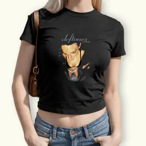 1997 Deftones Around The Fur Baby Tee, Deftones Music Song Lovers Baby Tee, Crewneck Round Neck Casual Lady Women Top Womenswear