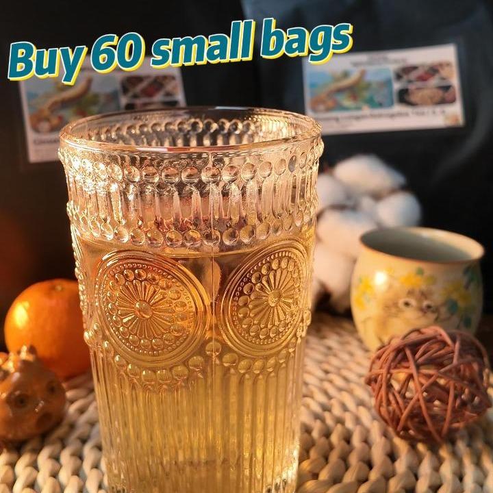 Selected Ingredients: Turmeric Kidney Tea Blend, Ginseng Six-Herbs Tea, Organic Kidney Detox Tea, Traditional Health Kidney Detox Tea for Men and Women — Buy One Bag (60 Sachets), Get Twelve Extra Sachets of Kidney Tea Blends