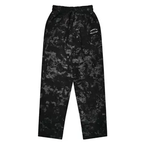 Wide Leg Unisex Jogger Pants with Carbon Fiber Print Hellcat Dept. Logo