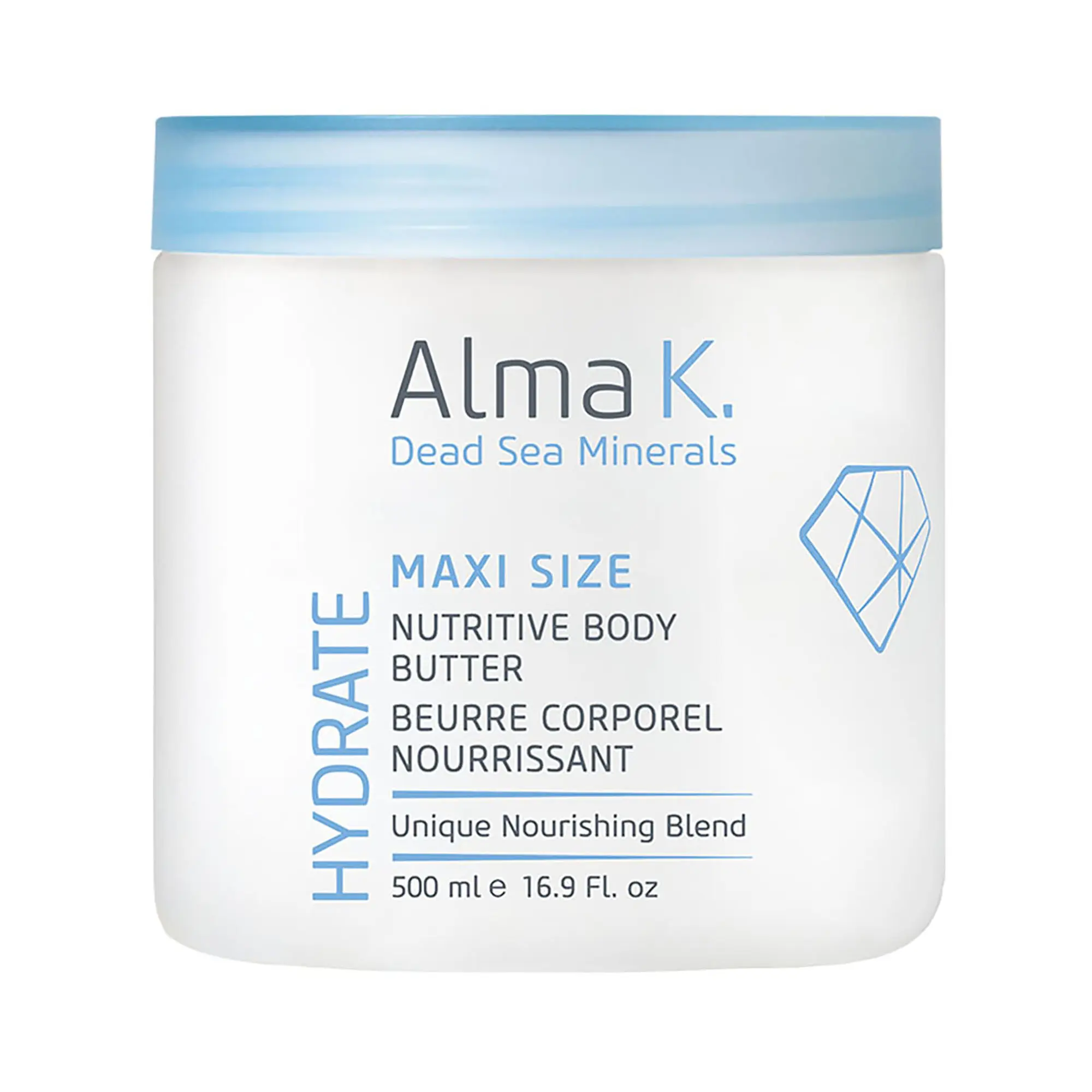 Alma K Nutritive Body Butter Maxi - Body Butter for Women - With Dead Sea Minerals - Shea Body Butter Cream - Body Butter for Dry Skin - 16.9 oz