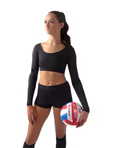 Ammox Sports Bra with Non-Slip Sleeves & Removable Pads for Active Lifestyle Comfortable Fit Machine Washable Ideal for Biking Volleyball Cycling Skateboarding