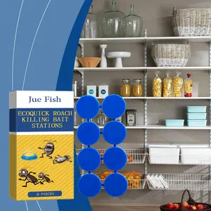 JUE FISH, Domestic Dormitory Kitchen Powerful Cleaning Cockroach Exterminator Cockroach Gel Bait Pest Control Kit Rodent Repellent Pouches for Indoor & Outdoor Multi-Surface Microfiber Floor Mop roach killer indoor infestation