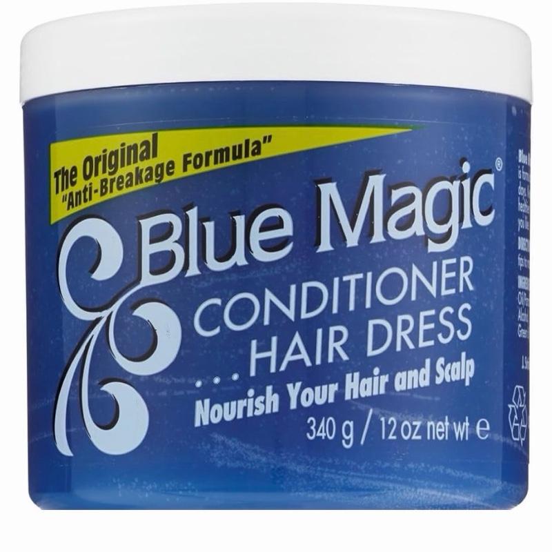 Blue Magic Conditioner Hair Dress Pack of 2 Each 12oz Anti Breakage Formula Long Lasting Moisture Resistant Suitable for Various Hair Types Made in USA.