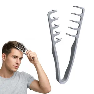 Textured Comb for Voluminous Hair, Unisex Wide Tooth Styling Tool, High Elastic Abs, Fringe Cover, Bald Head Fixer, Genuine Textured Brush