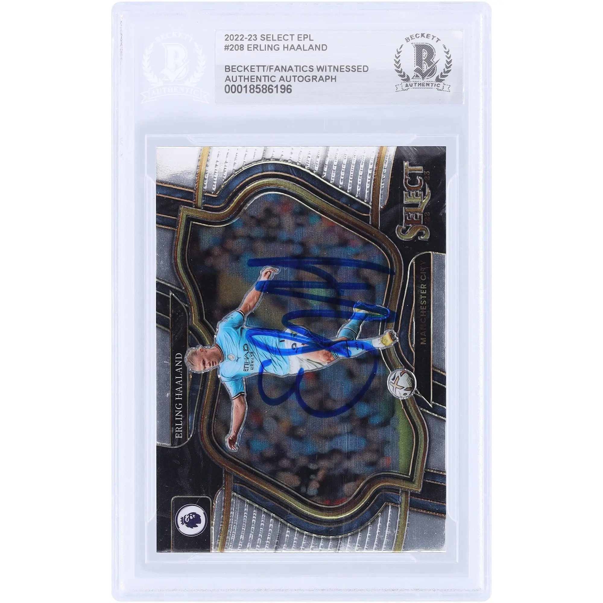 Erling Haaland Manchester City Autographed 2022-23 Panini Select #208 Beckett Fanatics Witnessed Authenticated Card - Fanatics Authentic Certified