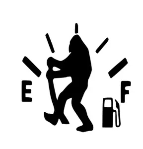 Sasquatch Big Foot Fuel Gas 5x5 Car Truck Decal