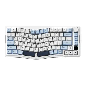 AJAZZ AKS075 Gift switch wireless mechanical keyboard Bluetooth three-mode game office gaming Alice with customized color screen RGB 5000mah