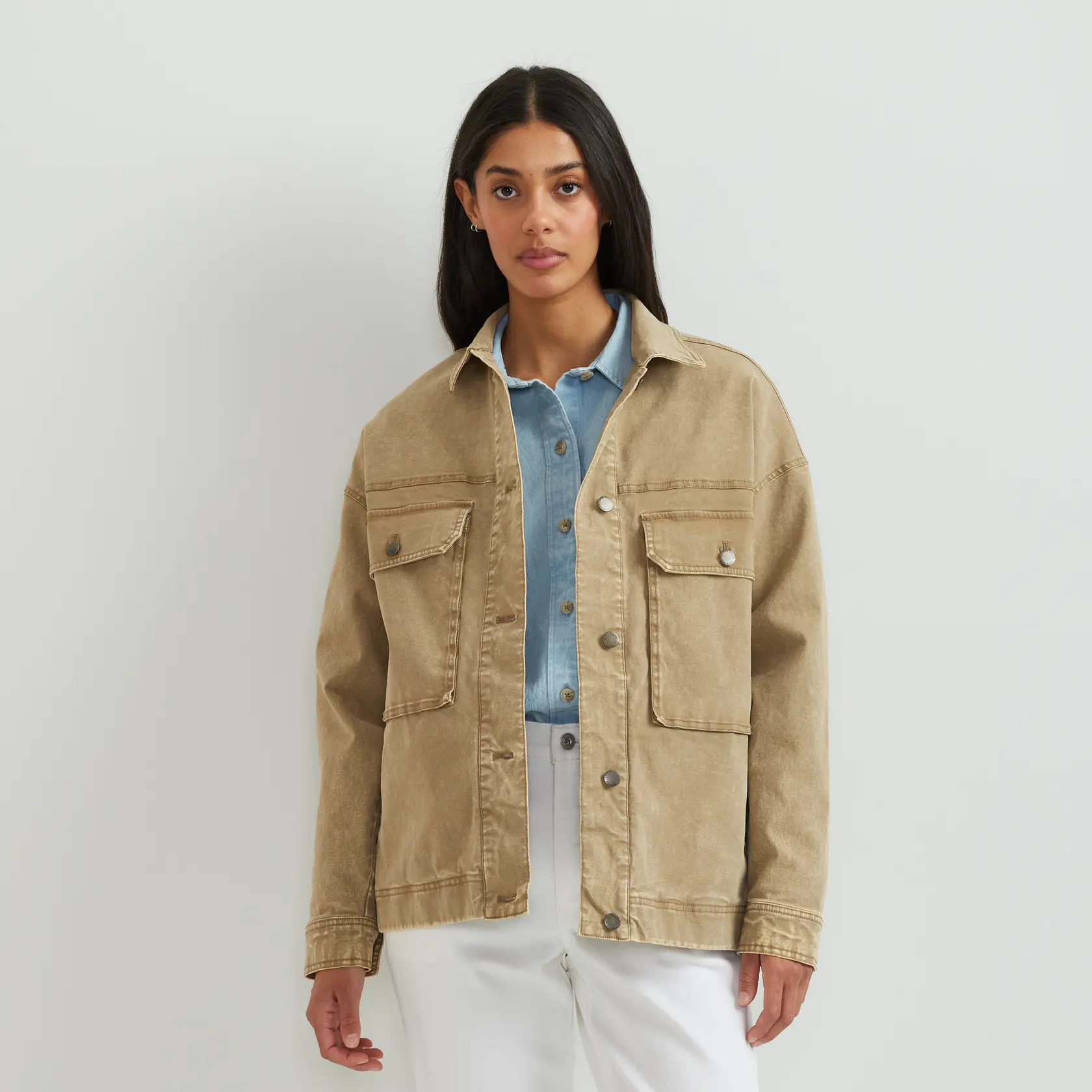 Eddie Bauer Women's Seabrook Vintage Washed Jacket Everyday Wear