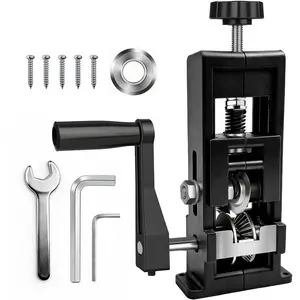 Wire Stripper Machine, 2-in-1 Drill- & Hand Crank Manual Wire Stripping Tool, Alloy  Peeler for 1-16mm (0.06"-0.62") Scrap Copper Recycling, W/Replaceable  & Toolkit (Black)
