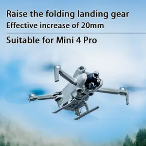 Mini 4 Pro Foldable Extension Kit, Quick Release Extend Legs, Compatible with Dji Mini 4 Pro Drone Accessories, Essential Uav Gear