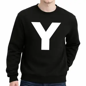 Letter Y Bold Alphabet Sweatshirt – Long Sleeve Casual Monogram Top