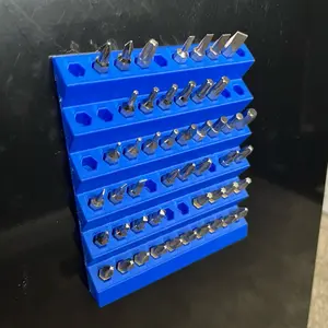 Magnetic or Wall Mounted Drill Hex Organizer, Storage, Hex Bit, Tools, Drill bit, Fathers Day Gift
