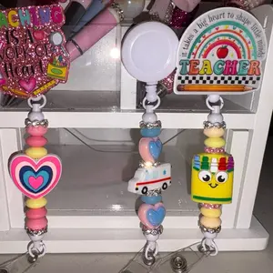 Beaded Badge Reel