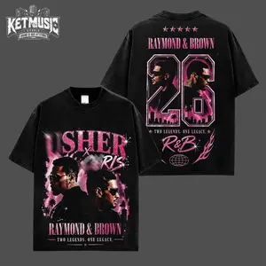 [KetMusic Studio] Raymond & Brown : The R&B Tour Graphic 2026 V5 Premium Cotton T-Shirt, R&B Music Duo Graphic Tee, Urban Hip Hop Soul Streetwear Shirt, Concert Tour Merch, Gift for R&B Fans, Vintage Music Tee
