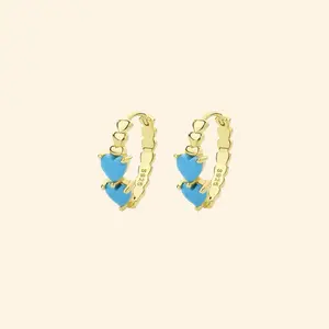 Heart Turquoise Earrings