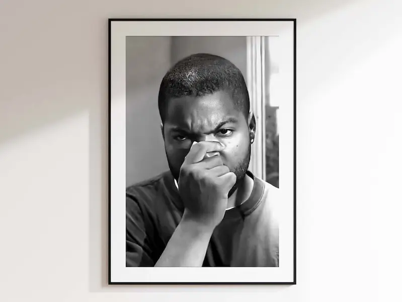 Friday Movie Poster, Craig's Dad Toilet Scene, Funny Bathroom Wall Art and Toilet Prints