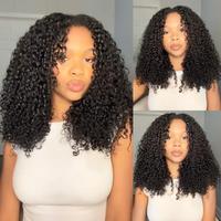 220% Kinky Curly Half Wig